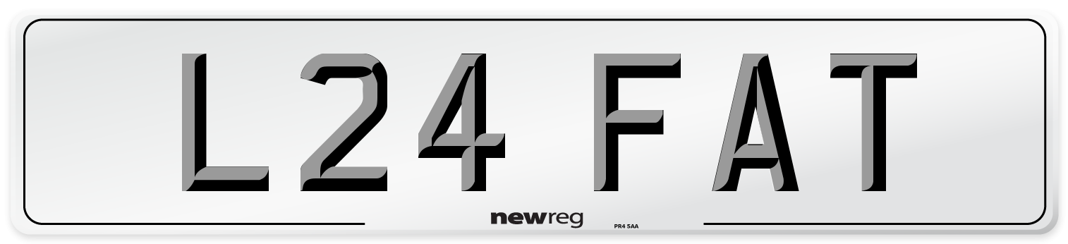 L24 FAT Number Plate from New Reg